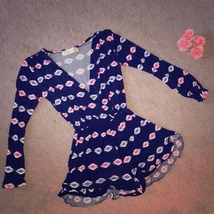 Nordstrom Blue/Hot Pink Romper Size XS
